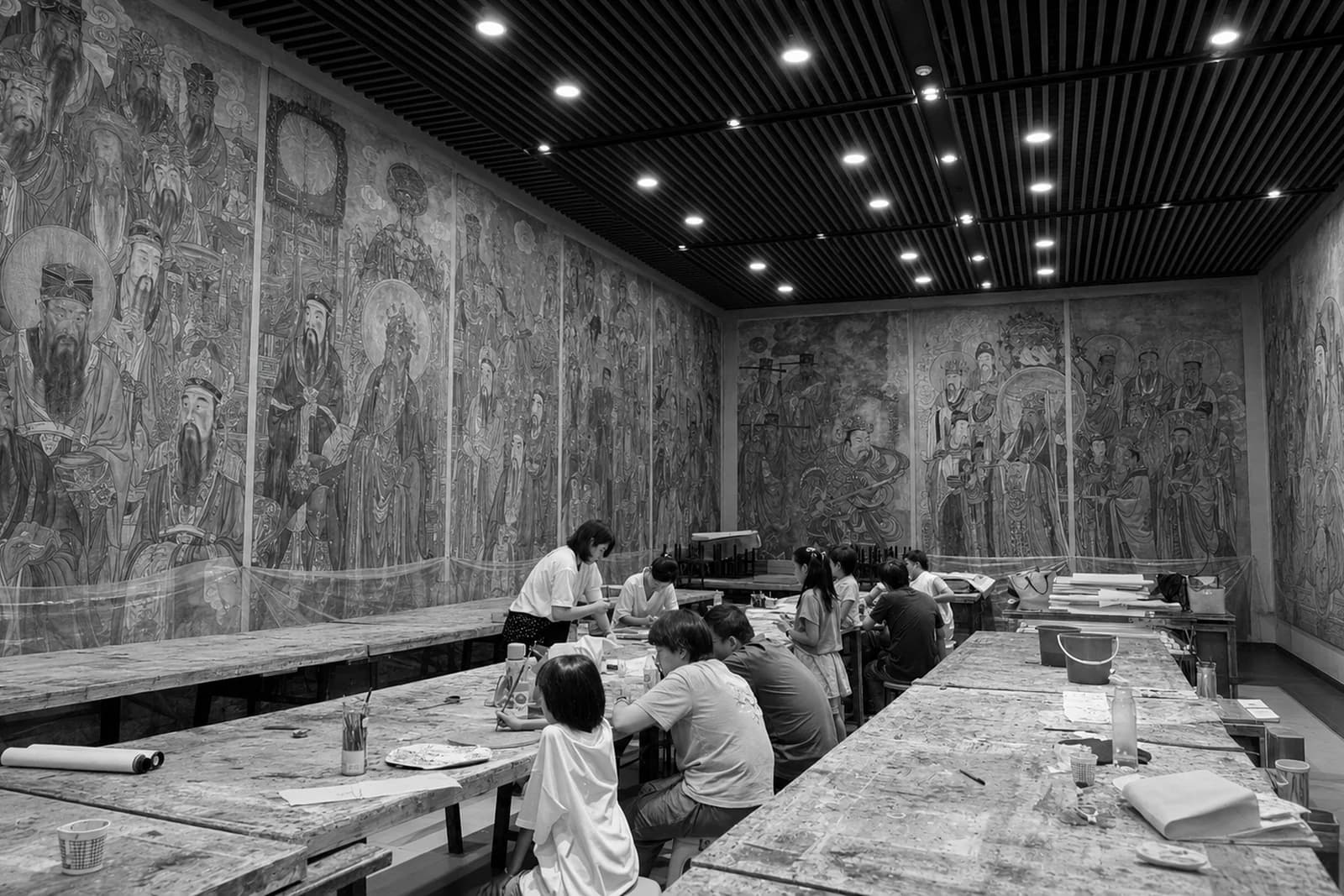 Historic timber architecture at Huayan Temple in Shanxi